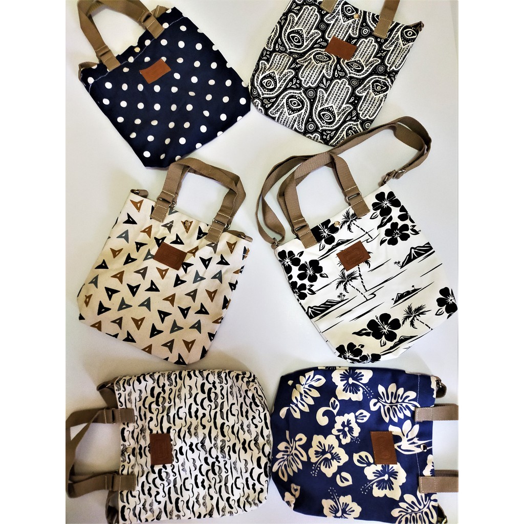 MW TOTE BAG KANVAS MOTIF