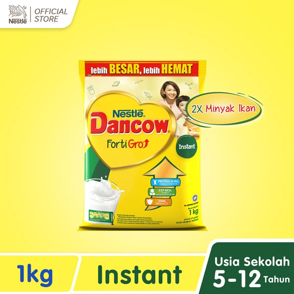 

NESTLE Dancow Fortigro Susu Bubuk Instan Usia Sekolah Pouch 1 kg