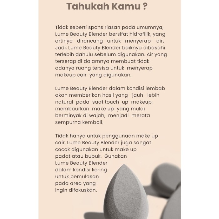 Lumecolors Beauty Blender Spons Bedak Make Up Sponge