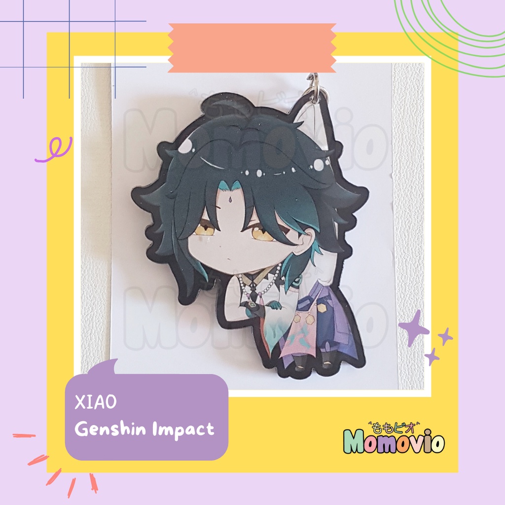 Jual Gantungan Kunci Akrilik Anime Xiao Genshin Impact Acrylic Keychain