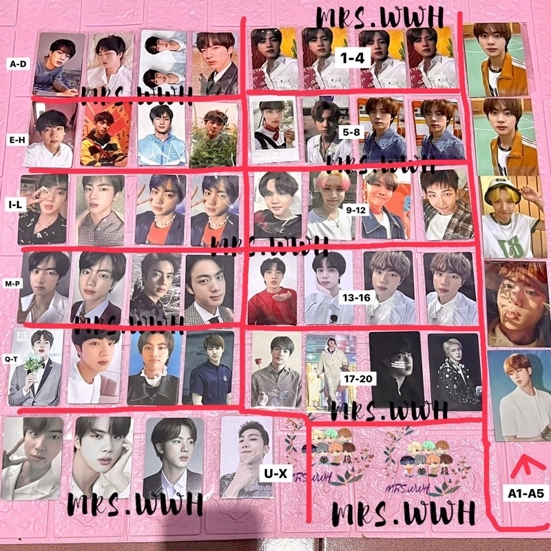 PHOTOCARD BTS OFFICIAL PC SEOKJIN JIN TEAR HER MOTS7 PERSONA BUTTER BE ESS ORUL WORLD DICON HYBE LD 