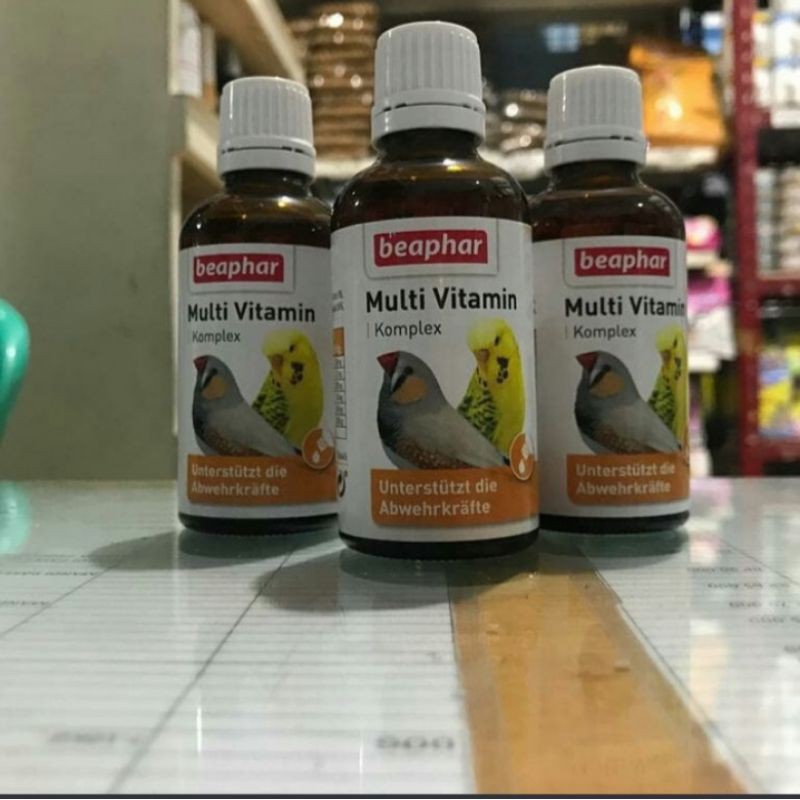 Beaphar Multi Vitamin Komplek Vogel 50ml anti stres for all bird