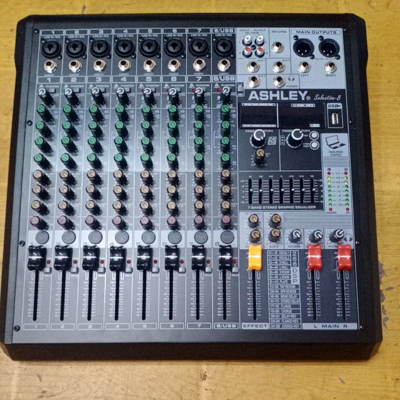 MIXER AUDIO ASHLEY SELECTION 8 -8CH ORIGINAL BERGARANSI