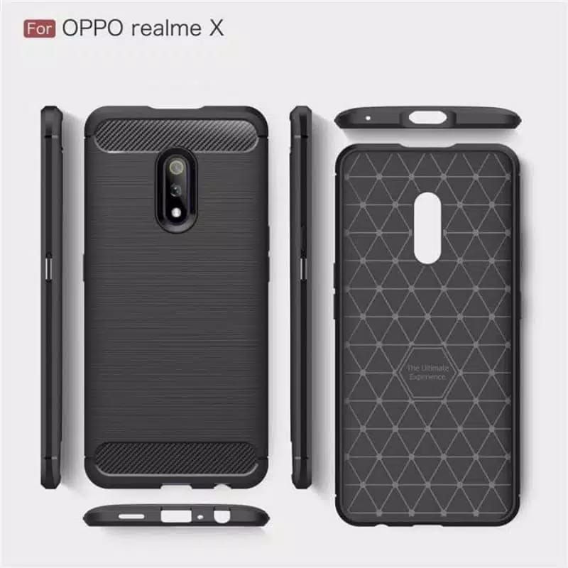 Case Realme X Fiber Carbon Ultimate Premium Quality