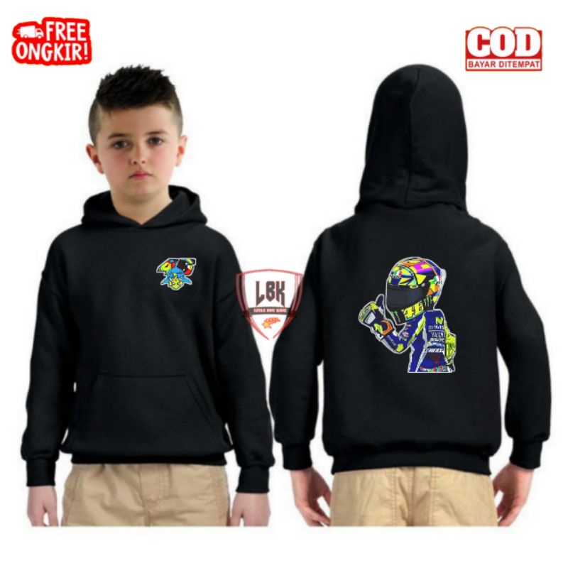 JAKET SWEATER HOODIE ANAK VALENTINO ROSSI