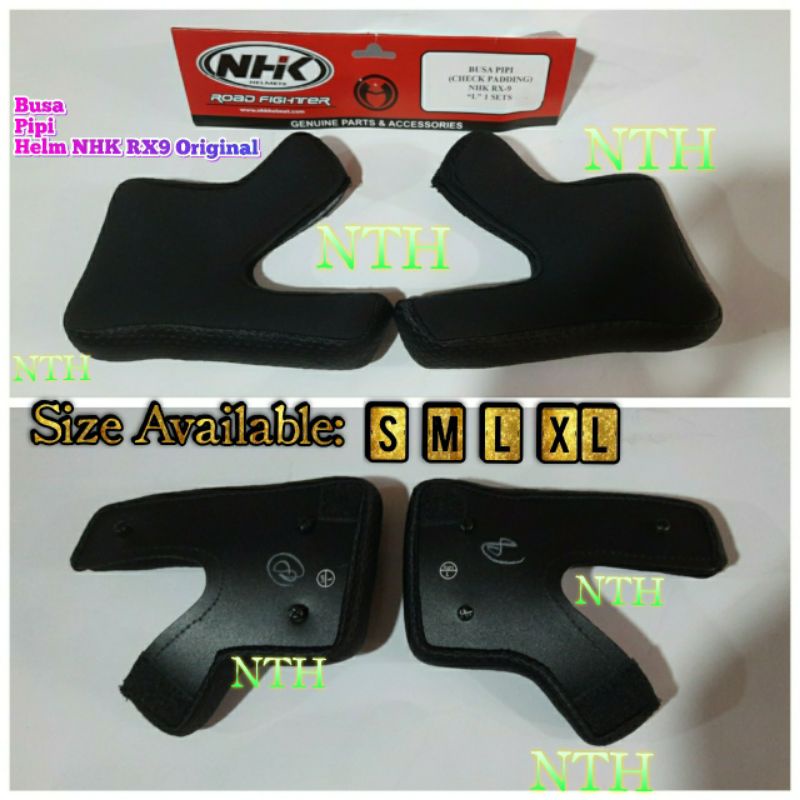 Cheek Pad Busa Pipi Helm NHK RX9 Original Size S M L XL