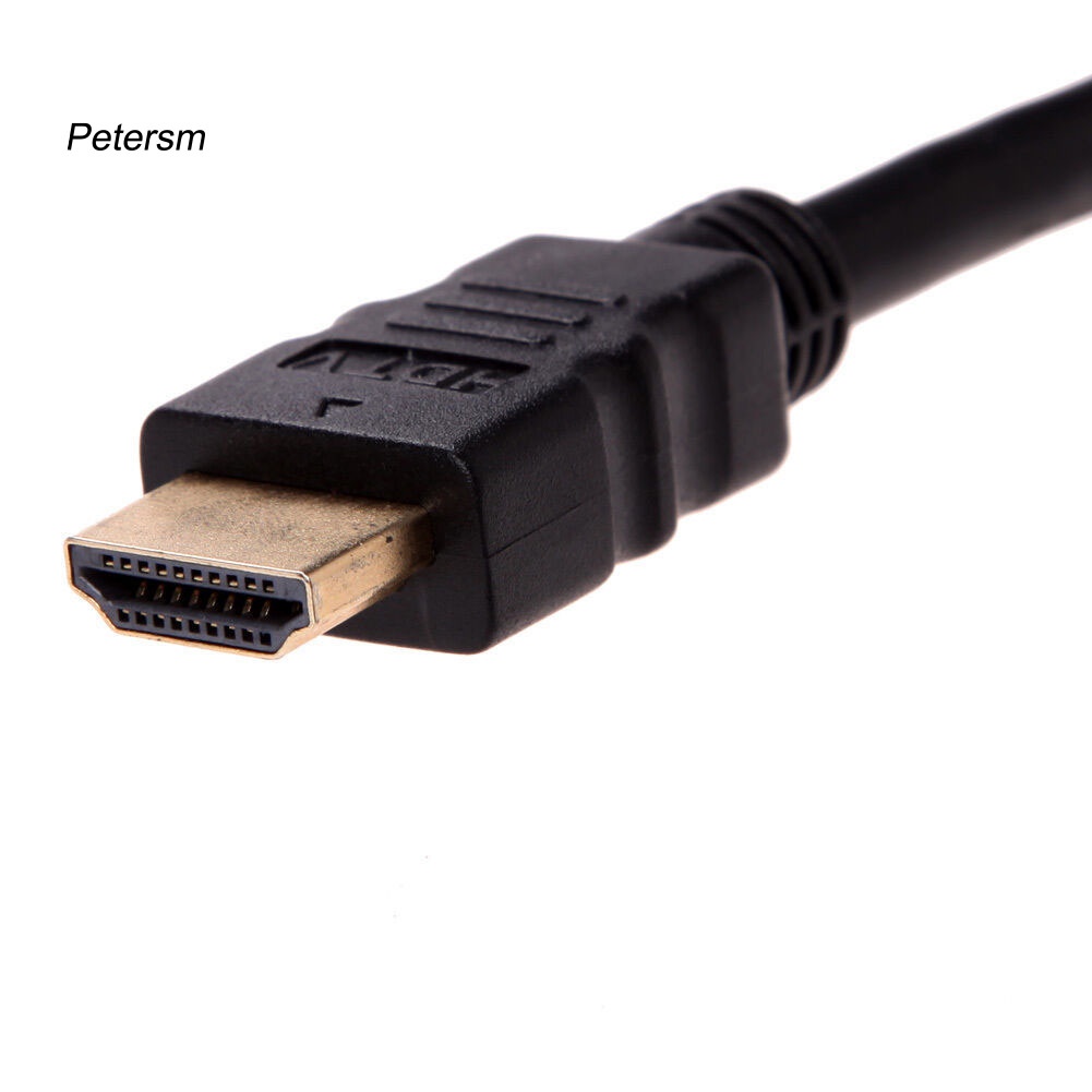 1 In 2 Out 1080p Kabel Adapter Splitter Hdmi-Compatible Male Ke Dual Female Untuk Pc Dvd
