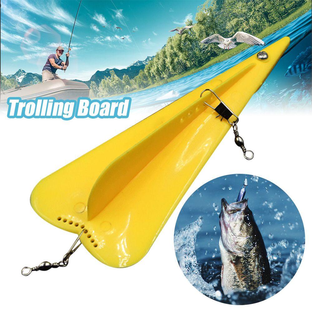 Suyo Papan Trolling Bahan Plastik Warna Kuning Untuk Memancing