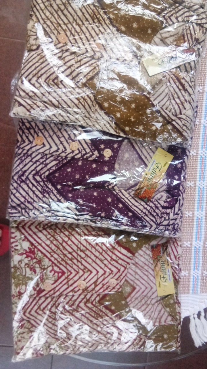 Gamis Batik Super Jumbo Brisby Hartnelly | Kancing Depan | Daster Jumbo