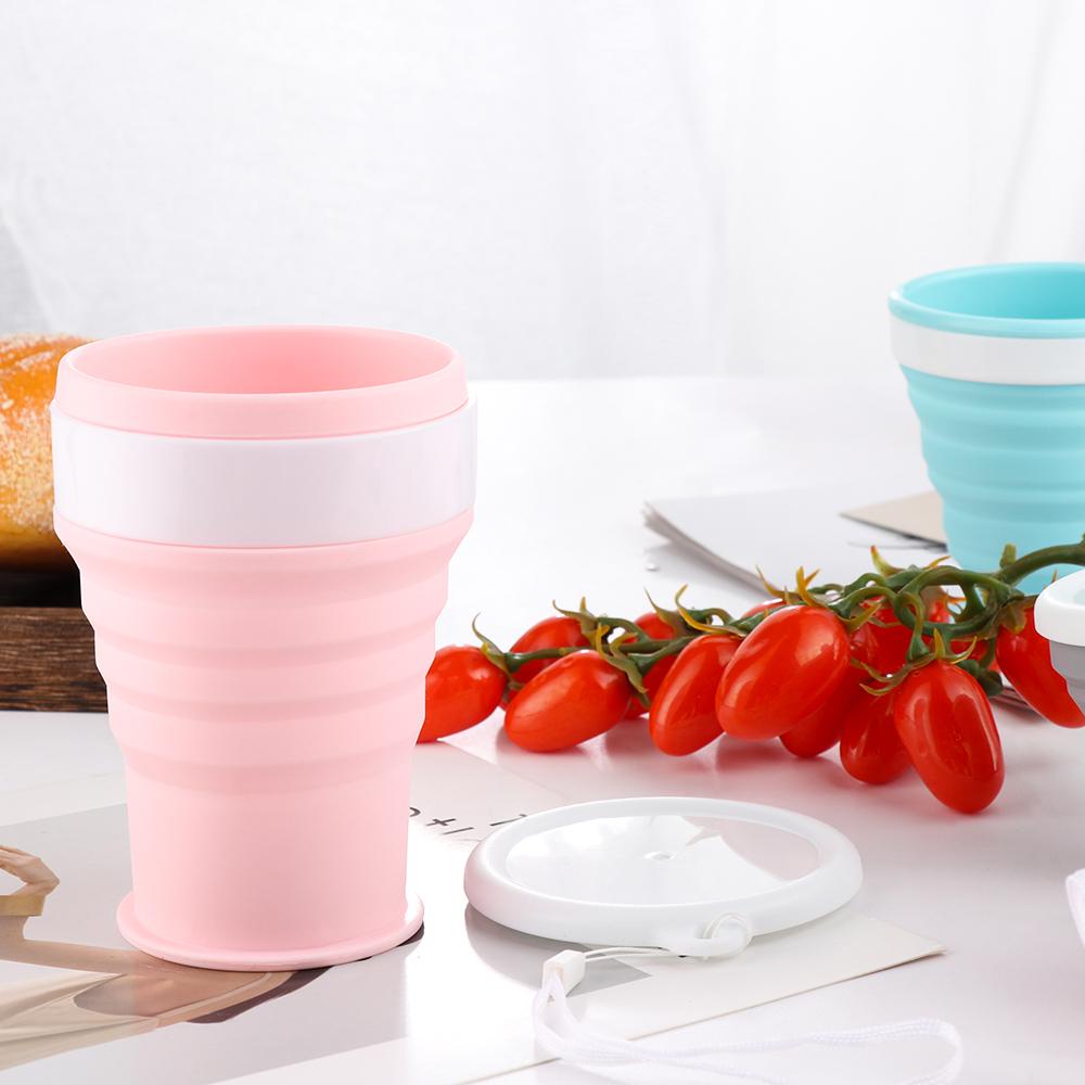 SOLIGHTER 100/200/350ml Collapsible Silicone Cup Portable Telescopic Travel Supplies Sports &amp; Outdoors Drinking Mug