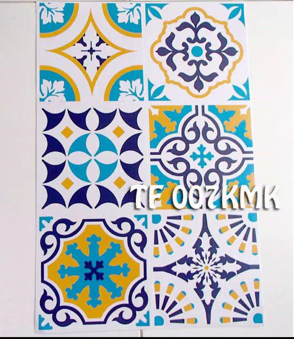 Sticker Tegel Stiker Lantai Keramik Lantai Dapur Tf 007 008 009 010 011 012 Dinding Kamar Mandi