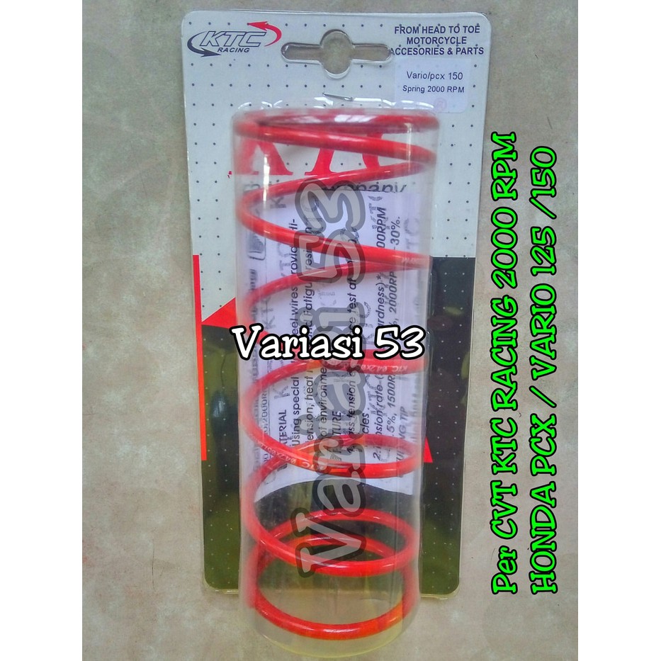 Per Cvt Ktc Racing Honda Pcx Vario 125 150 00 Rpm Shopee Indonesia