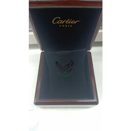 kotak jam tangan cartier box kayu glossy