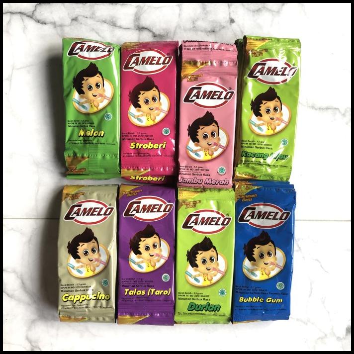 

Bahan Es Suntik Camelo Bubuk Es Camelo Dus Isi 240 Pcs 24 Renceng