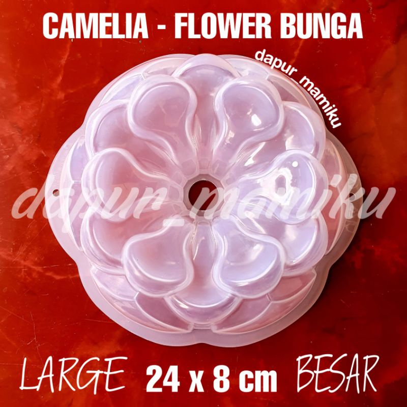 DAPURMAMIKU ( Cetakan Puding Camelia ) ukuran Besar Cetakan pudding puding flower bunga