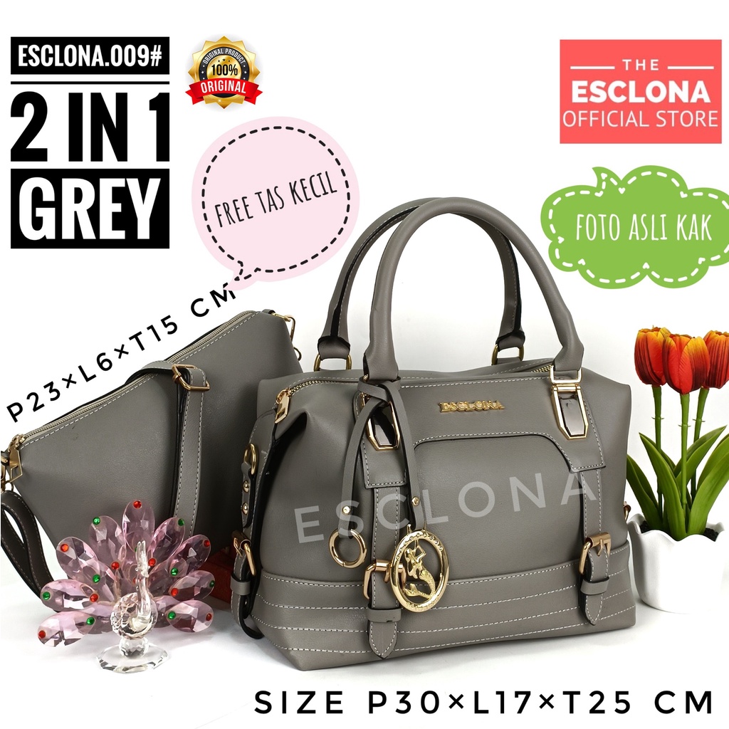 ESCLONA Tas Wanita Tas Selempang Fashion Hand Bag Import Kondangan Pesta Kerja Terbaru Sling Bag 009