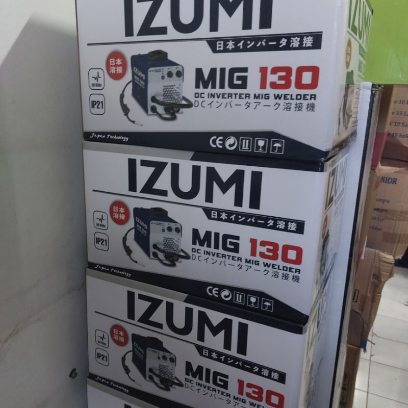 MESIN LAS IZUMI MIG 130 MESIN LAS CO² GASLESS IZUMI MIG 130 TRAFO LAS