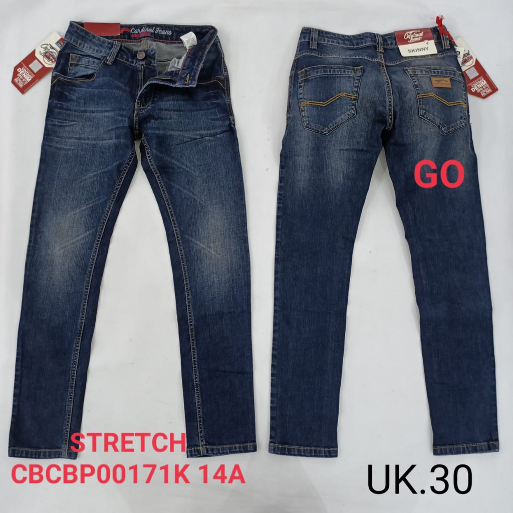 gof 30 CARDINAL CBCBP Celana Panjang Jeans Pria Pencil Stretch Slimfit Super Skinny Sobek Bermuda