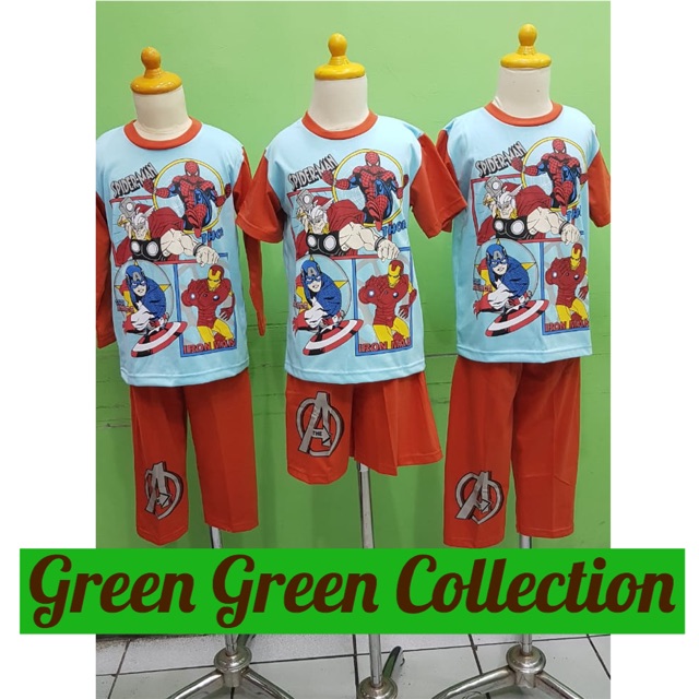 Piyama kaos anak premium Avengers New