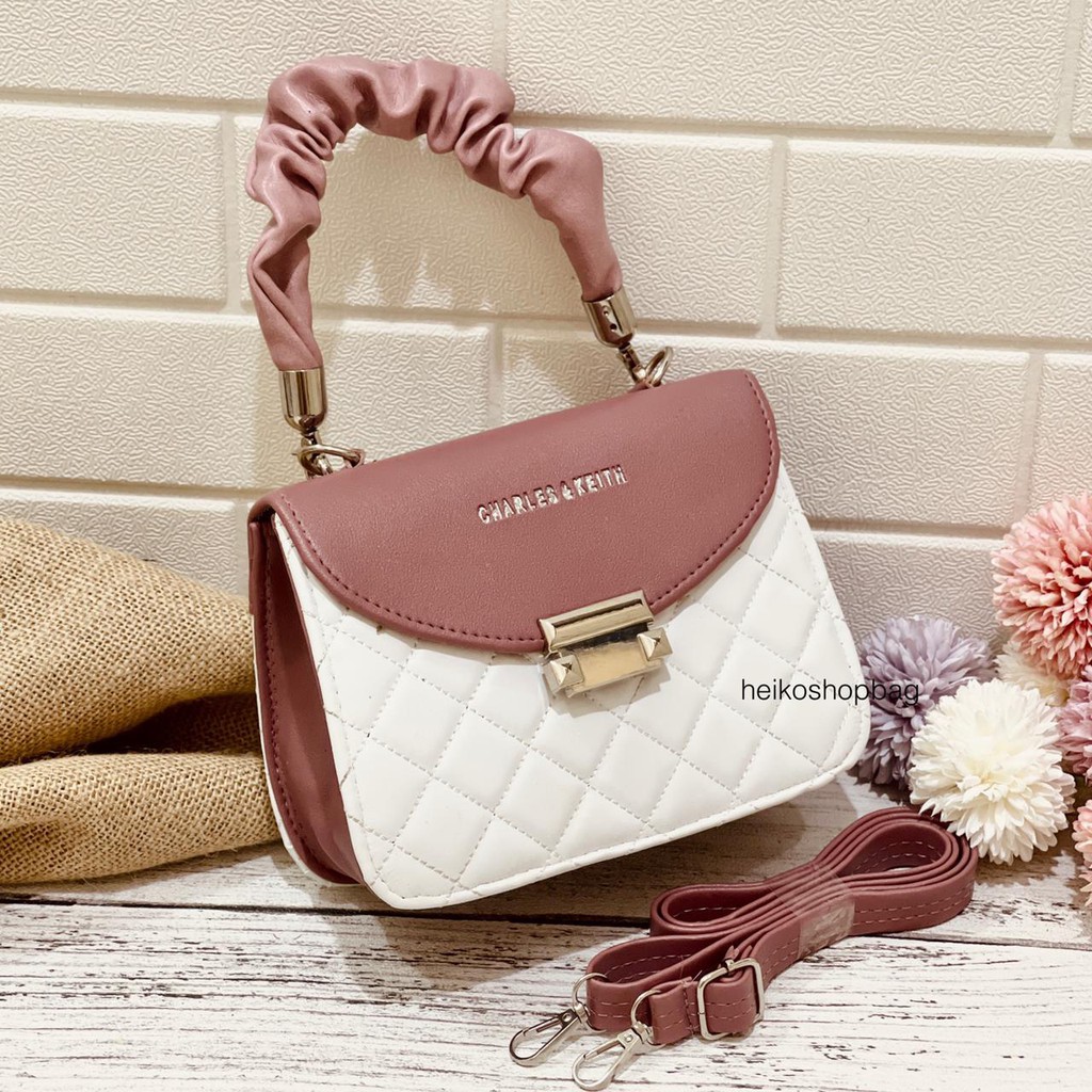 TAS SELEMPANG WANITA TAS CEWEK FASHION KEKINIAN IMPORT TAS CEWE CHARLES & KEITH MOANA TERMURAH