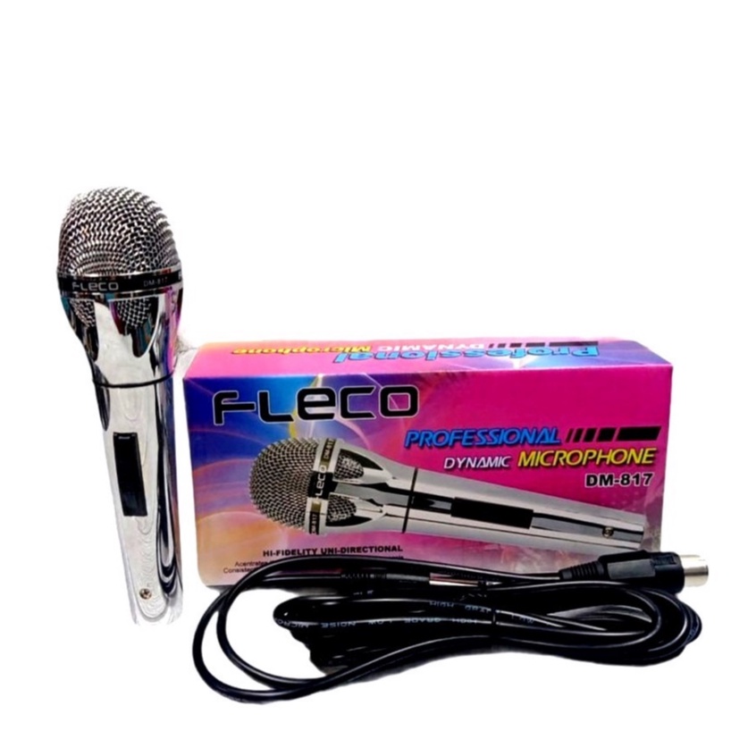 COD Microphone Kabel Fleco DM-817 Mic Kabel Fleco 817 - Mic Karaoke Murah