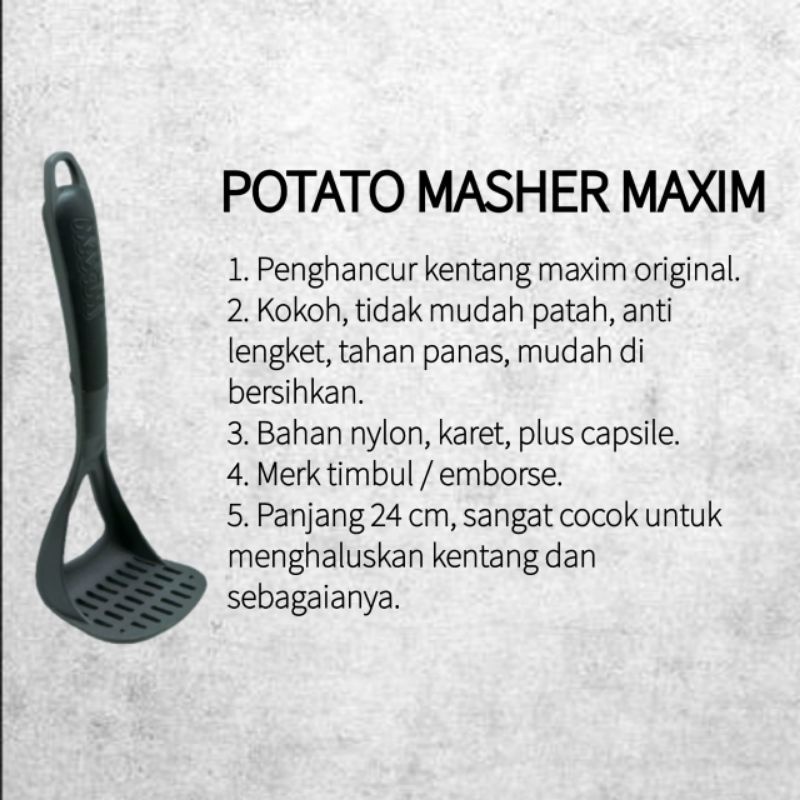 MAXIM POTATO MASHER | PENGHANCUR KENTANG