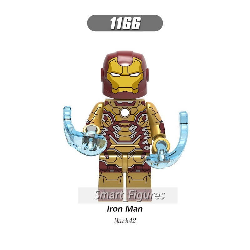 X0246 Mainan Action Figure Iron Man Minifigures Mark 6 22 36 37 38 40 41 42 Marvel Untuk Koleksihadiah Anak