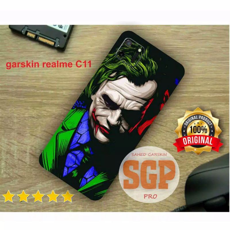 garskin hp realme C11 motif joker-free custom