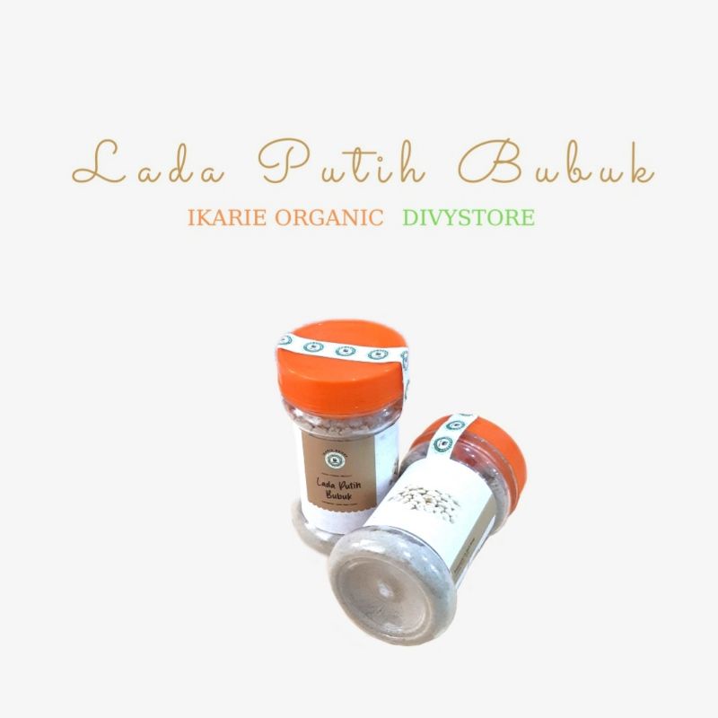 

Lada Putih Bubuk ikarie organic | dapat dimasukan ke dalam masakan atau olahan lainnya