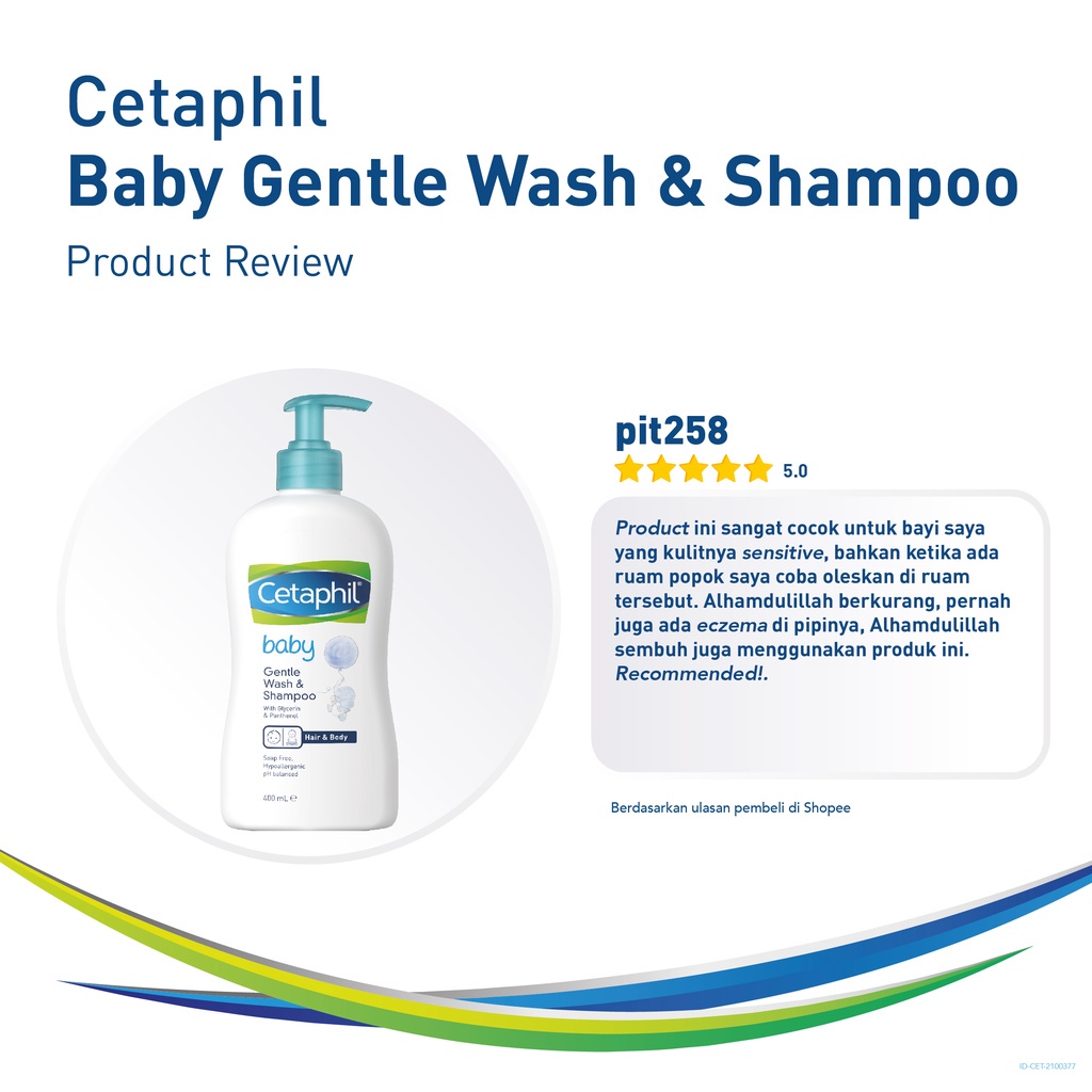 Sabun Mandi &amp; Shampoo Bayi Cetaphil Baby Gentle Wash &amp; Shampoo 400ml