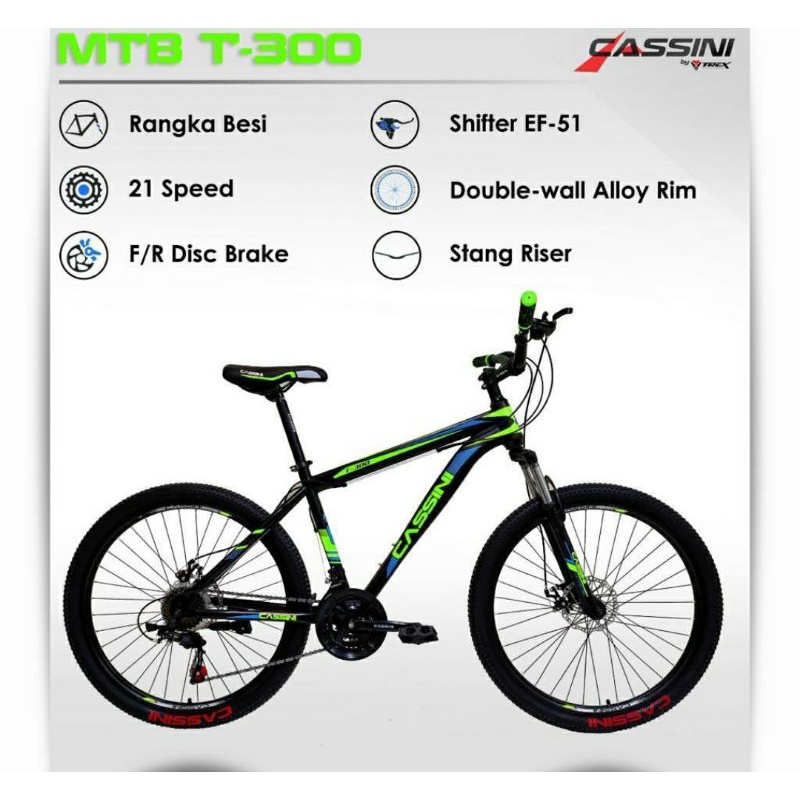 Sepeda MTB 26 inch Cassini T 300