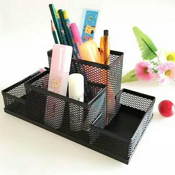 

が Desk Set BESI Tempat Pensil Pen Meja 4 Sekat ⇑