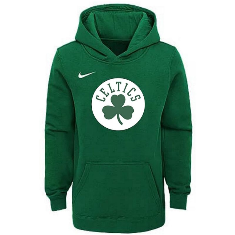 BOSTON CELTICS NIKE NBA CUTTON PULLOVER FLEECE HOODIE