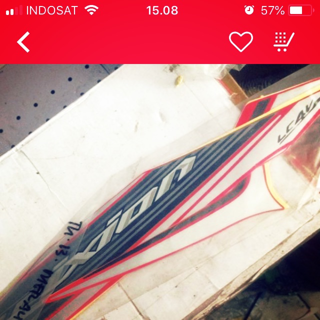 Striping new vixion 2013 merah