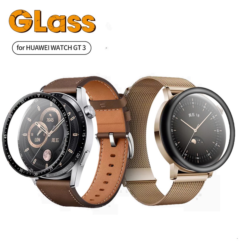 (3D Full Curved Hd Clearplating Film Pelindung Layar Pmma Pet Untuk Huawei Watch Gt 3 42mm 46mm)