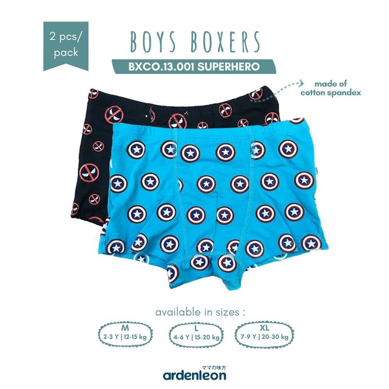 

ARDENLEON (2 pcs) Celana Dalam Anak Laki-Laki Superhero Collection BXCO.13.001