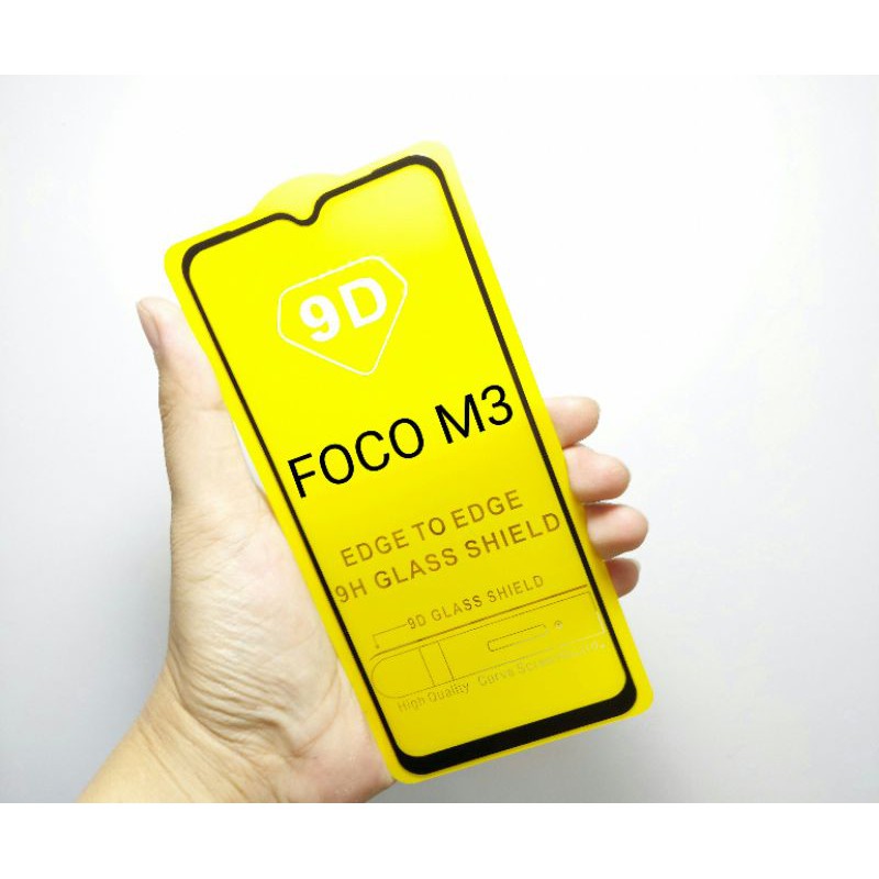 Tempered Glass Xiaomi Foco M3 / Xiaomi Foco M3 Pro (5G)Anti Gores Kaca Full layar 9D / 21D