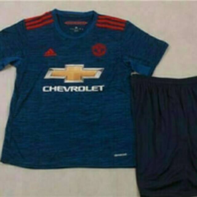 Jersey Kids Manchester United Away 2016/2017 Grade ori Official