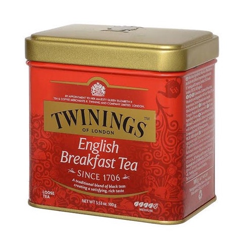 

TWININGS Of London English Breakfast Tea - Teh Celup Twining Tin 100gr