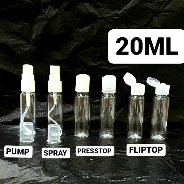 Botol 20ml Tutup Fliptop Presstop Spray Pump Presson Botol 20ml Tutup Fliptop Presstop Spray Pump Presson