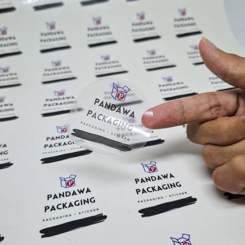 

Cetak/Print Label Kemasan Sticker Transparant A3+ & Kiss Cutting
