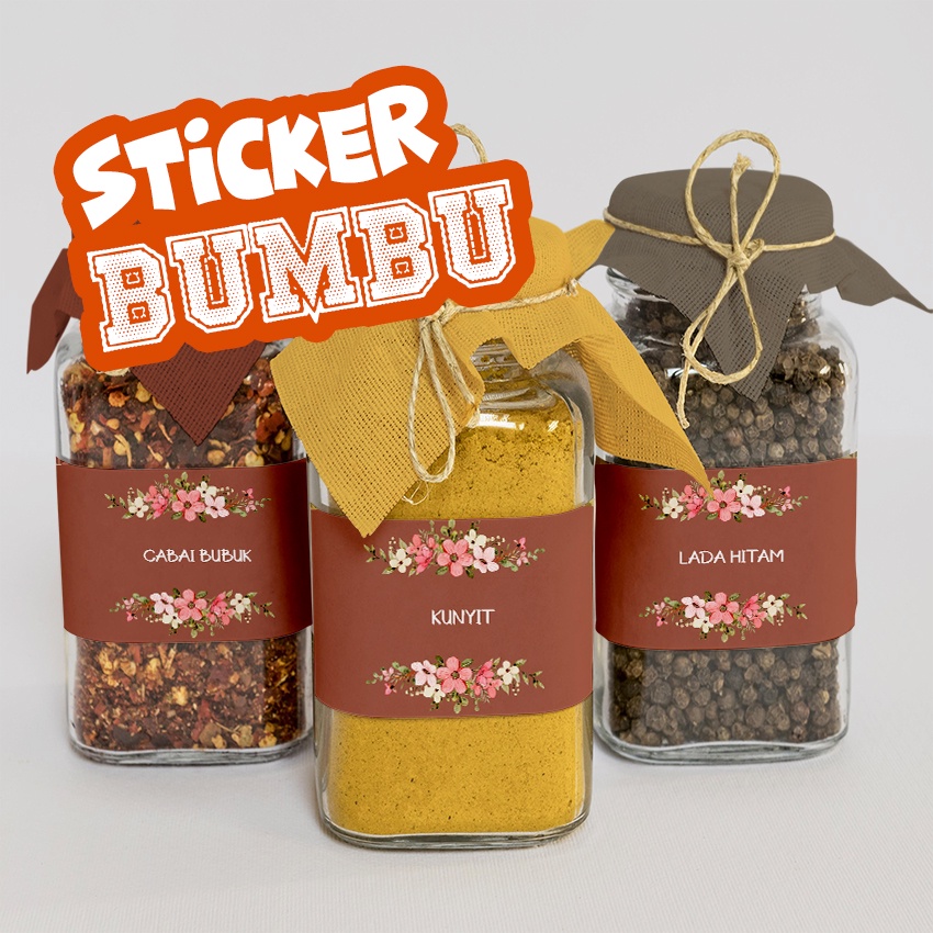 

Sticker bumbu dapur | stiker bumbu | stiker garam | sticker 081