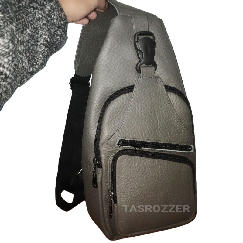 Tas selempang pria kulit domba ringan tapi kuat | waistbag kulit domba