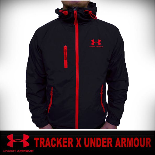 JAKET TRACKER PARASUT WATERPROOF UNDER ARMOUR ANTI ANGIN ANTI AIR MURAH