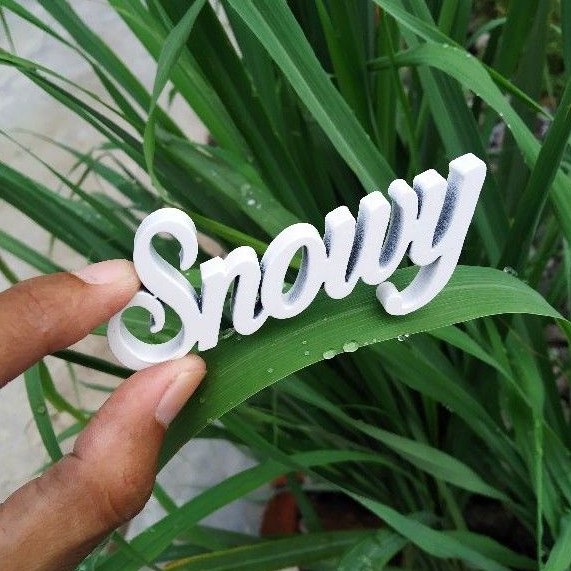 huruf kecil custom , nama mahar , seserahan tebal 6mm