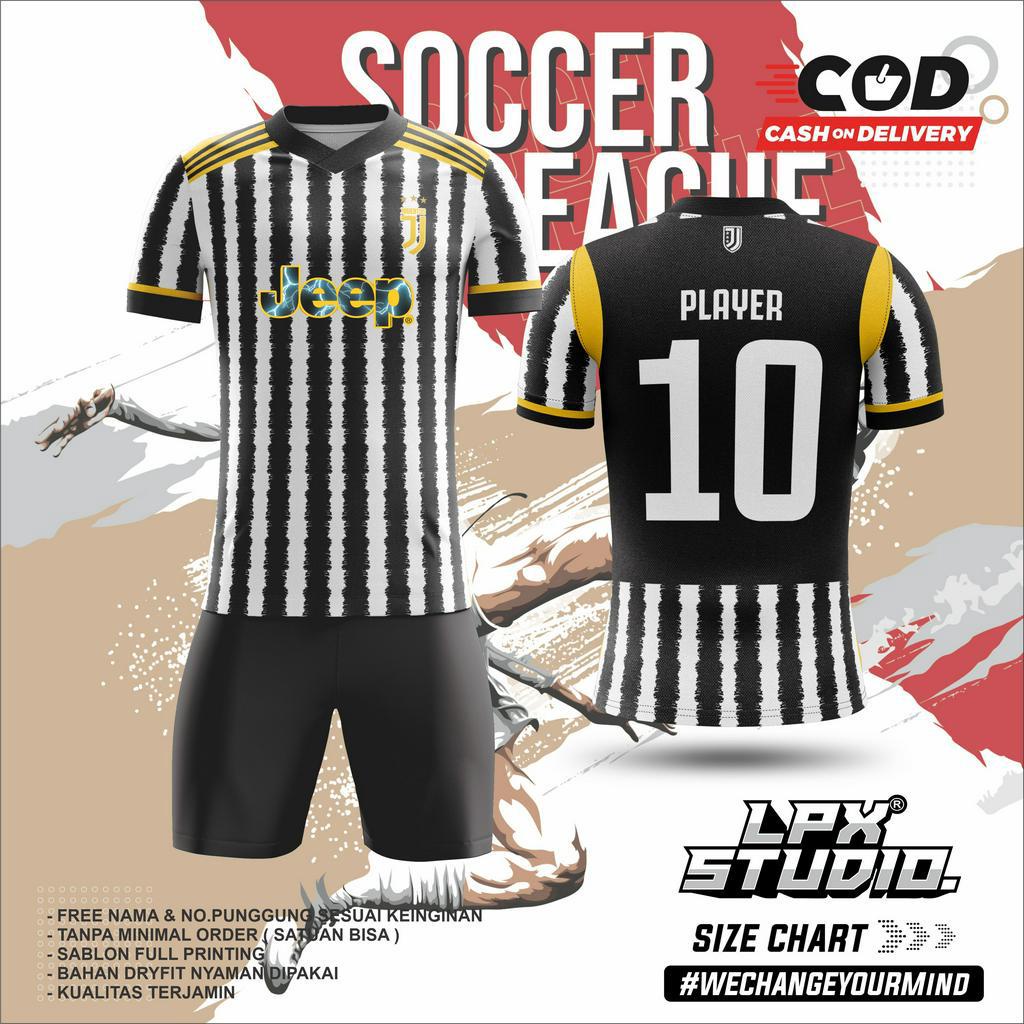 Jersey Juventus Concept Home 2024 Custom Free Name Set