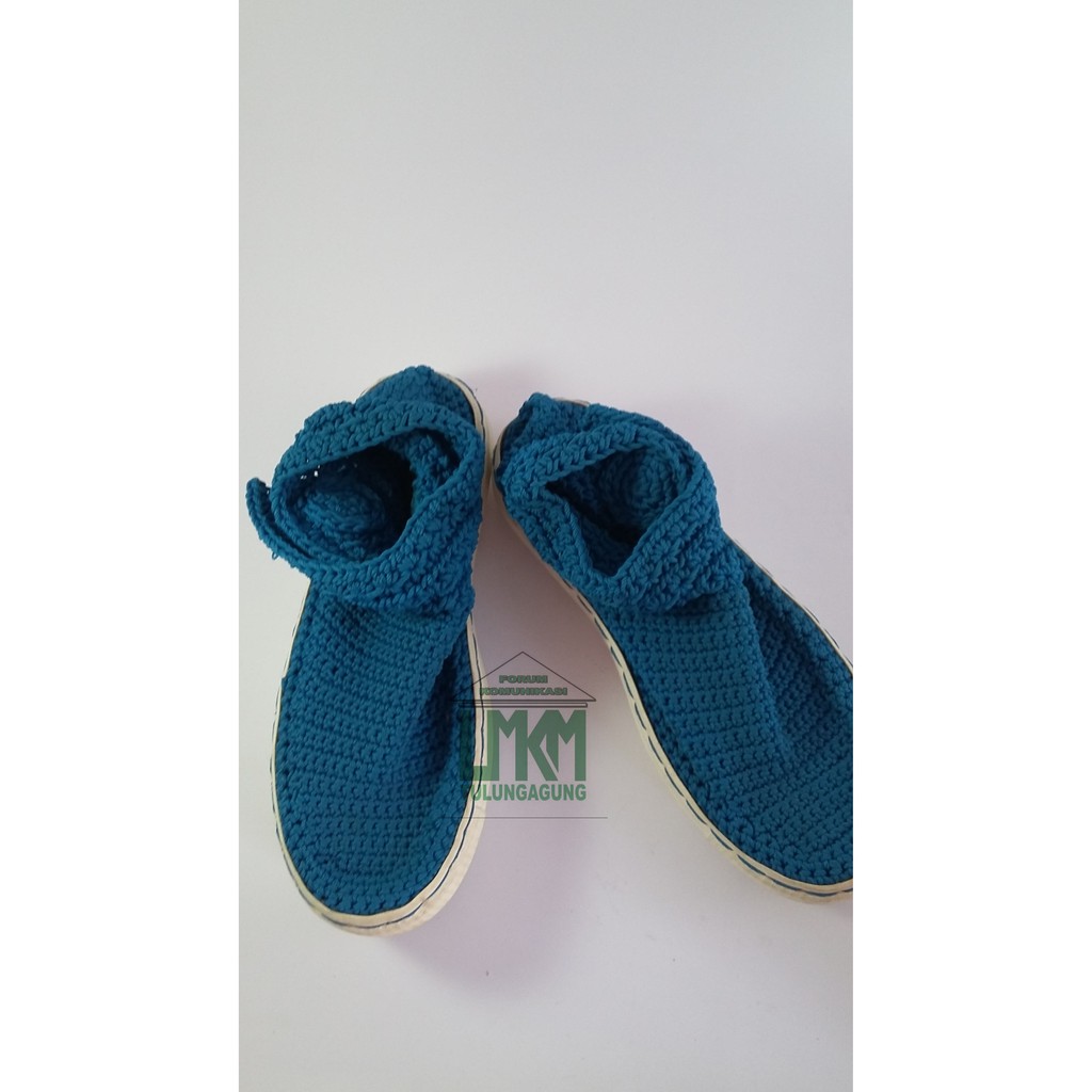 Sepatu Rajut Sport Biru