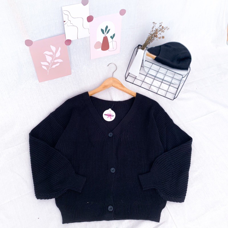 DIANA PUFFY CARDY | midun.project-Black