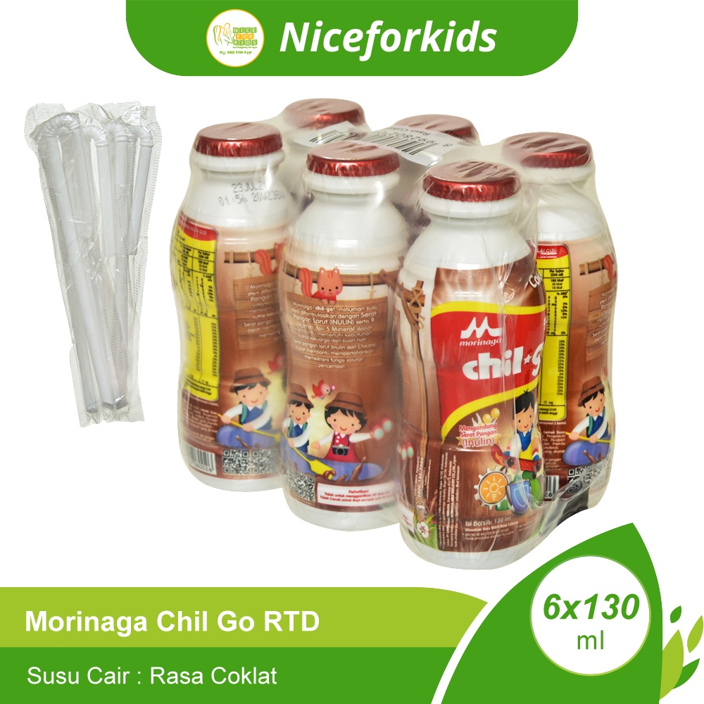 Morinaga Chil Go UHT Kemasan KARTON Isi 6 pack (36botol) / ChilGo RTD Botol Susu Cair / Susu Anak