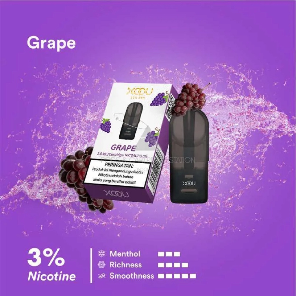 [ Grape ] [Isi 1] Relx Infinity Essential Pods XOOU RELX compatible - Grape